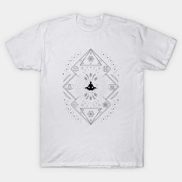 Meditation | Platonic Solids T-Shirt by CelestialStudio